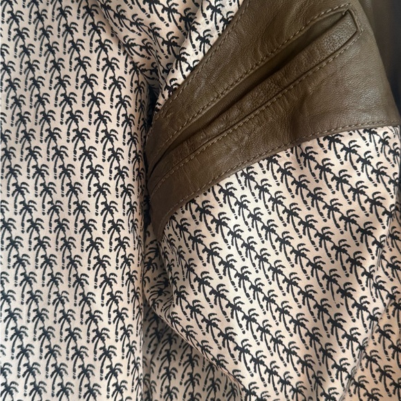 Like-new Scotch & Soda Men's Olive Leather Jacket - Picture 6 of 8